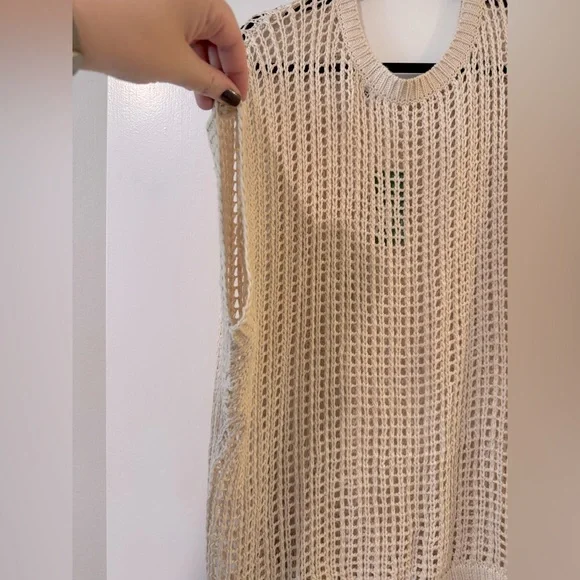 NWT Beige Knit Women's pull over sweater size xxl coastal - Picture 3 of 6